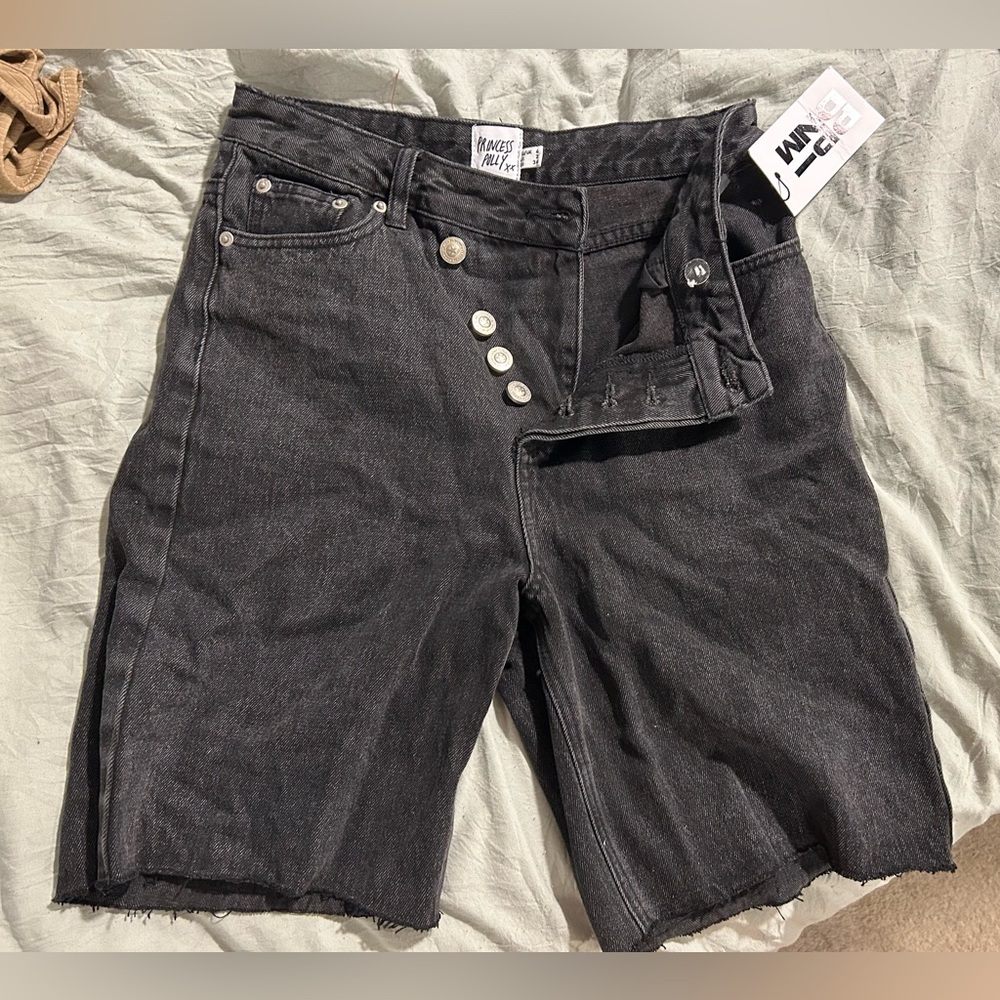 Princess Polly Xena Long Denim Shorts